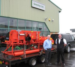 Greenlay, md, Geoff Lowes, left with Wiedenmann UK’s Michael Jamesmod