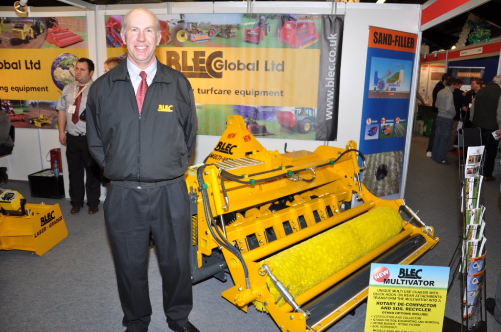 Gary Mumby of BLEC with the new Multivator at Harrogate 2011