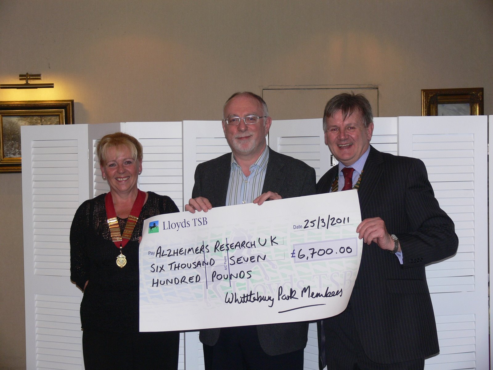 Whittlebury Left to right – Alison Williams, David Read and Jim Finch – pressmod
