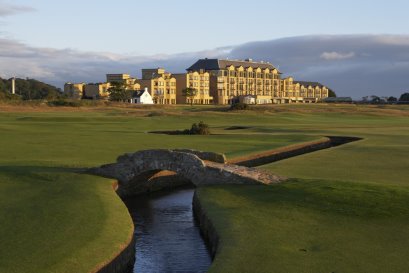 Old Course Hotel, Golf Resort & Spa from the iconic Swilken Bridge on the Old Coursemod1