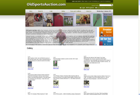 Old Sports Auctions window