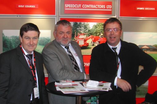 Speedcut team at BTME 2011 l-r Kevin Smith, Dick Franklin and Barry Pace