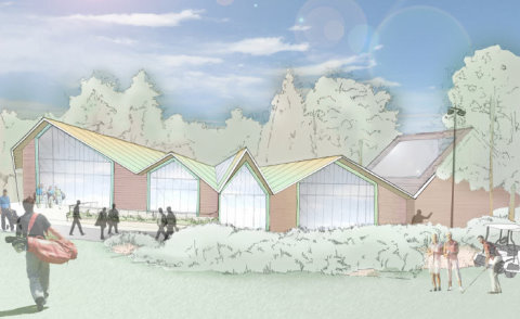 Tilgate Forest Clubhouse Perspective