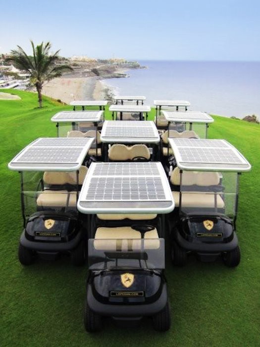 Solar-powered Club Car fleet at Meloneras