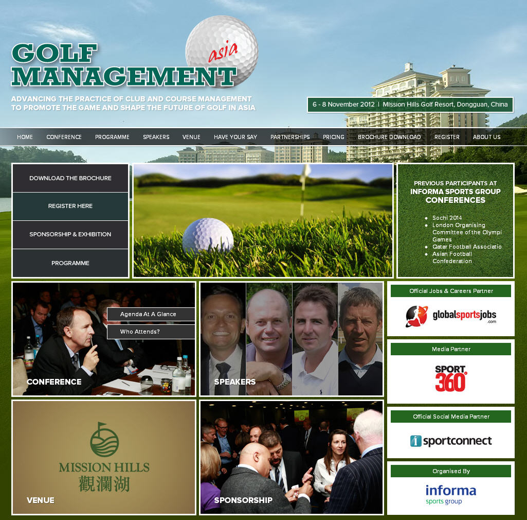 Golf Management Asia website