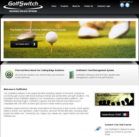GolfSwitch website screengrab