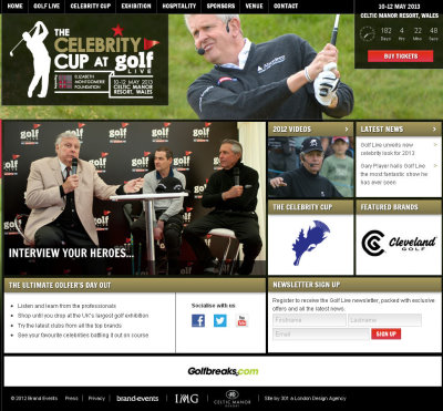 GolfLive 2013 website