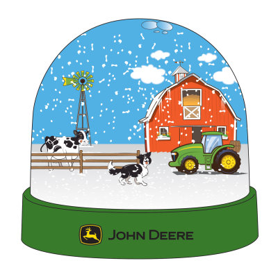 John Deere snow globe
