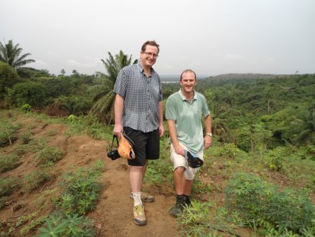 Tim Lobb and Andrew Goosen onsite in Calabar, Nigeria