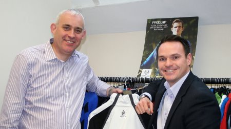Russell Brooks general manager ProQuip Golf and Matthew Moore of Honeypot Media Ltd