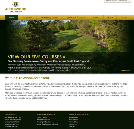 Altonwood Golf Group website