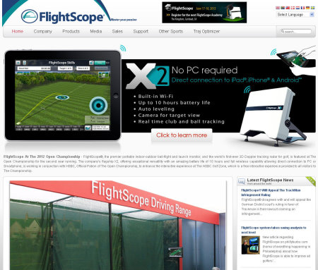 Flightscope website