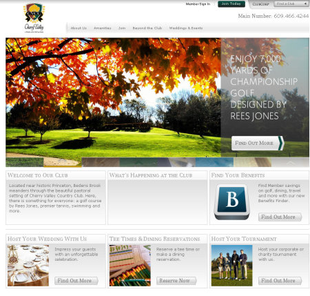 Cherry Valley Country Club website