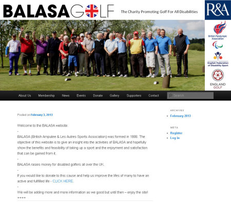 BALASA Golf website