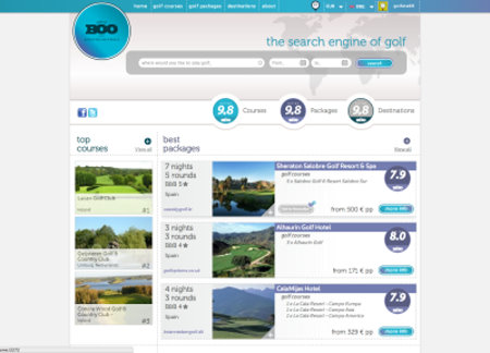 GolfBoo Homepage