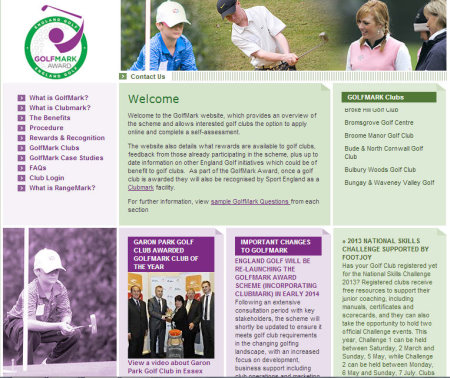 Golf Mark website