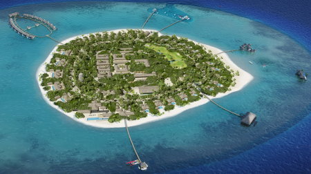 Velaa Private Island Aerial