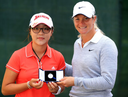 Lydia Ko receives the 2013 McCormack Medal