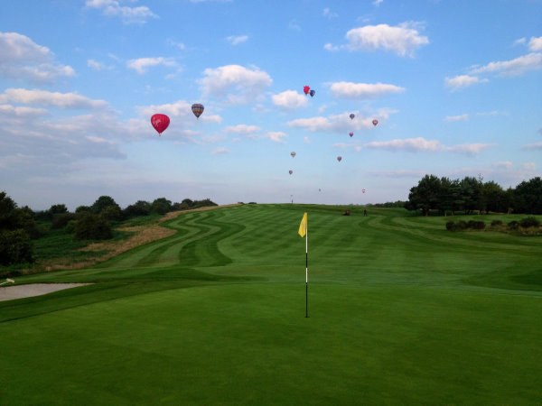Balloons over 3rd hole