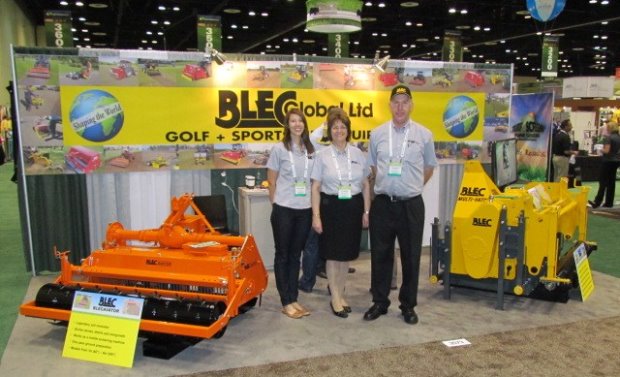 Tracey, Sue and Gary Mumby on the BLEC Global stand at GIS, Orlando