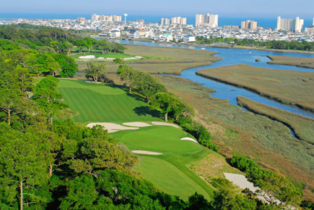 1. Tidewater Golf Club’s third and 12th holes are nestled beside the Intracostal Waterway and Cherry Grove Beach
