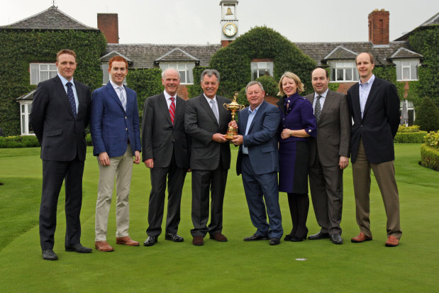 Dignitaries from The Belfry and KSL Capital Partners join Ian Woosnam OBE and Bernard Gallacher OBE for Gran Re-Opening