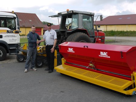 The BLEC Turfmaker Seeder delivered to Jeppe Hansen