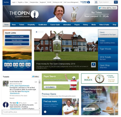 Open Championship website prize money
