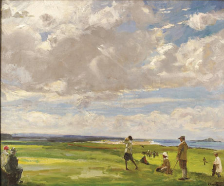Sir John Lavery, Golfing at North Berwick, 1920; collection of Mary Ellen and John Imlay