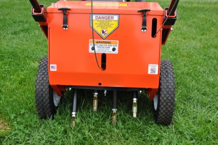 The new Plugger PL415 aerator from DJ Turfcare, launched at SALTEX DSC_0410