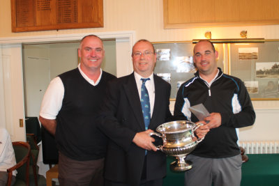 Gordon Sangster (far right) with Nick Darking from sponsors Charterhouse and Colin Hennah from sponsors Kubota