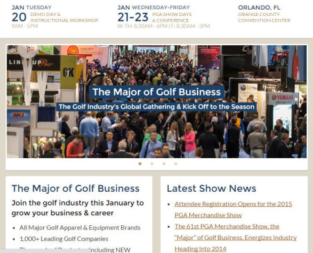 PGA Merchandise Show website