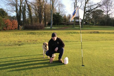 Brough GC Course Manager Rob Clare and Dexter (3)