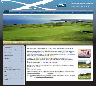 Scotland’s Golf Coast website