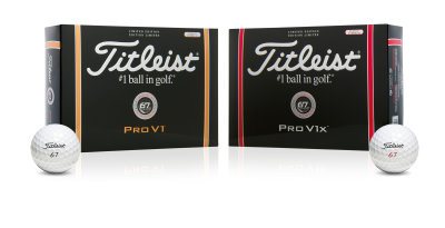 Titleist Limited Edition U.S#67 Pro V1 & Pro V1x golf balls