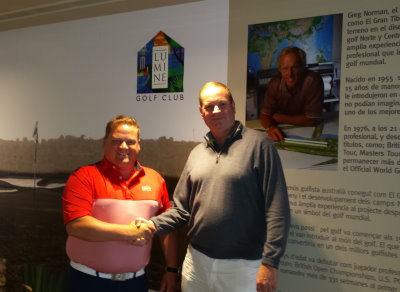 Calle Carlsson with Frank Kirsten of PGA Holland