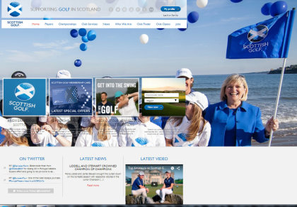 Scottsh Golf web screenshot