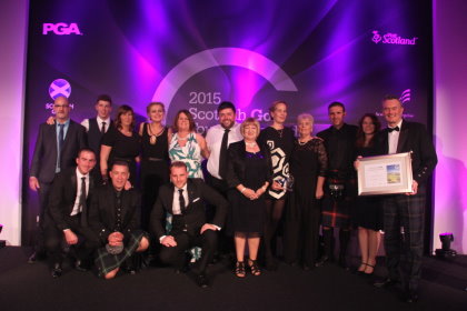 Kingsbarns Golf Links team celebrates Scottish Golf Tourism Awards win