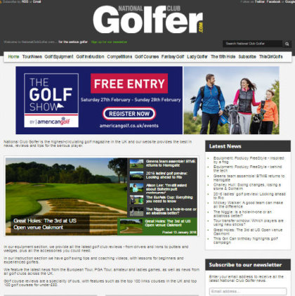 National Club Golfer website