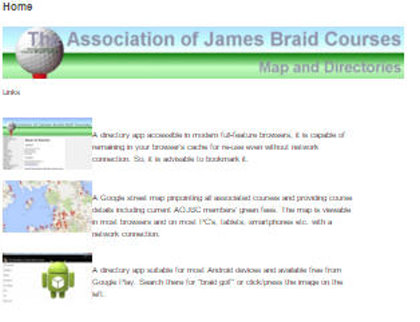 Association of James Briad Courses website