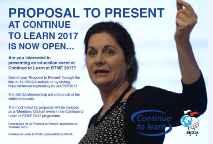 Proposal to present BTME2017