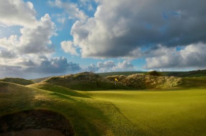 The 9th green of Saunton Golf Club’s East Course