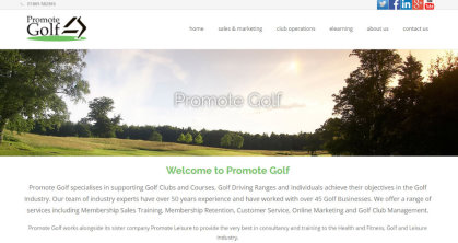 Promote Golf website
