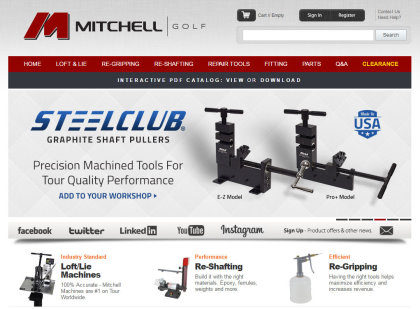 Mitchell Golf website