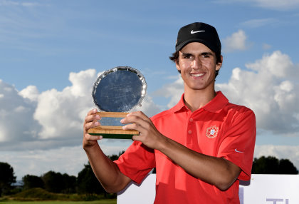 Pedro Lencart Silva of Portugal wins the Junior Open