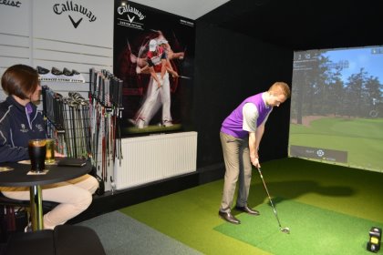 The new Indoor Golf Studio at Hever Castle Golf Club