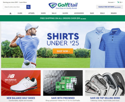 Golfetail webpage