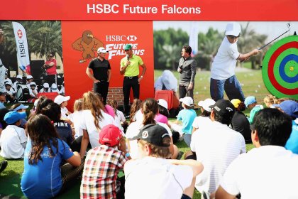 Top golfers inspire Abu Dhabi’s Future Falcons