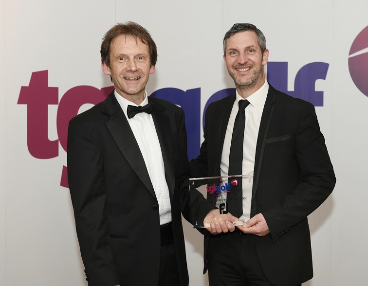Glyn Evans, UK & Ireland Field Sales Manager, FJ receives the Supplier of the Year Award