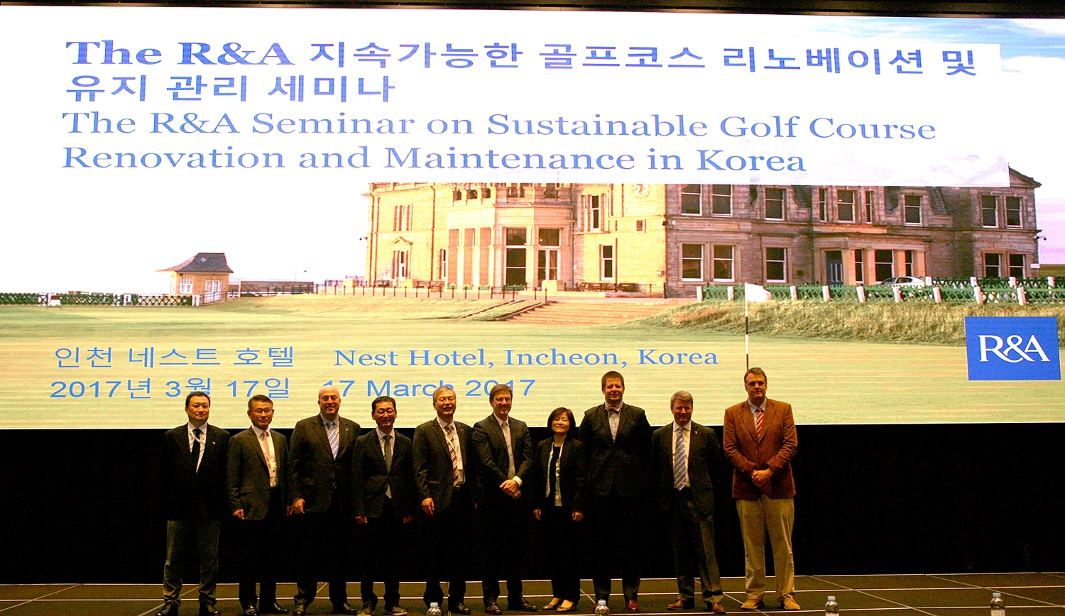 Expert panel members presented at The R&A’s Sustainability in Golf seminars